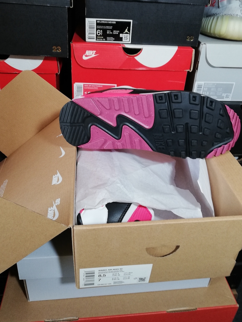 NIKE AIR MAX 90S "INFRARED" WOMEN'S US SIZE 8.5 BRAND NEW IN BOX - Picture 6 of 15